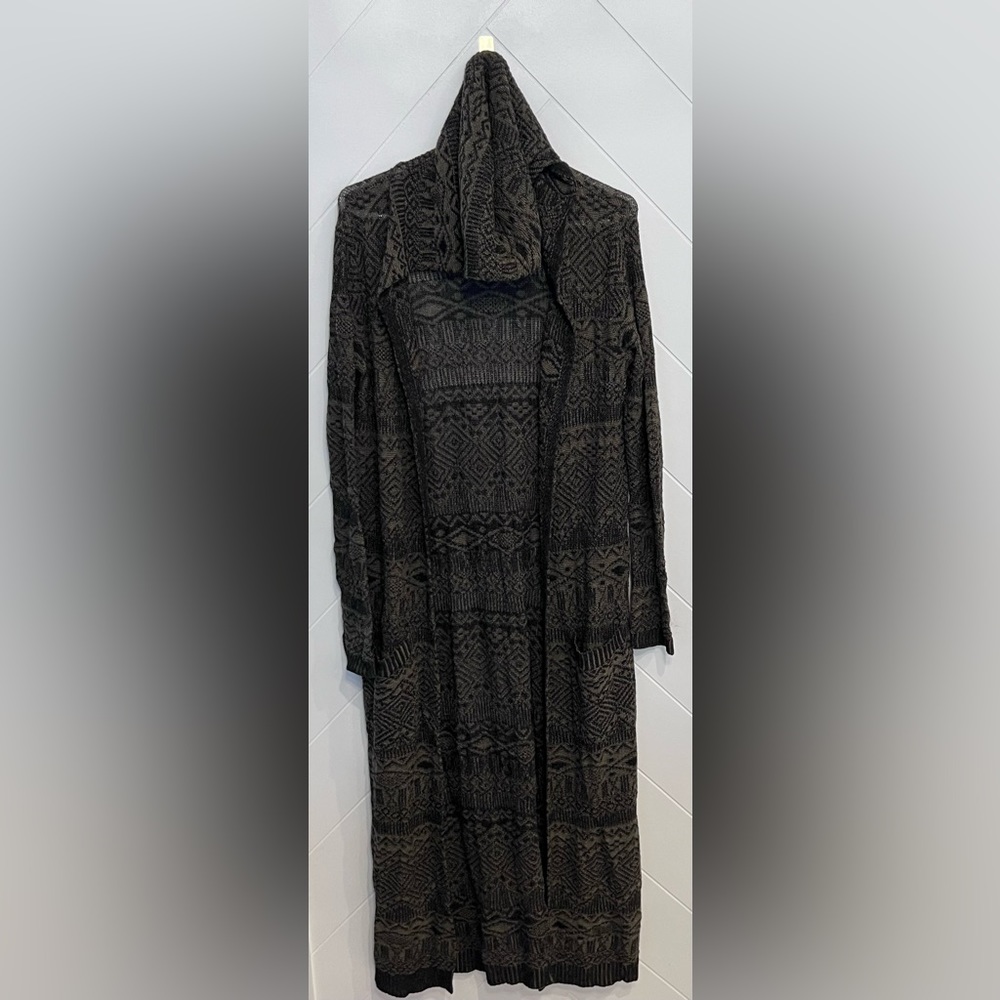 Hooded Long Cardigan